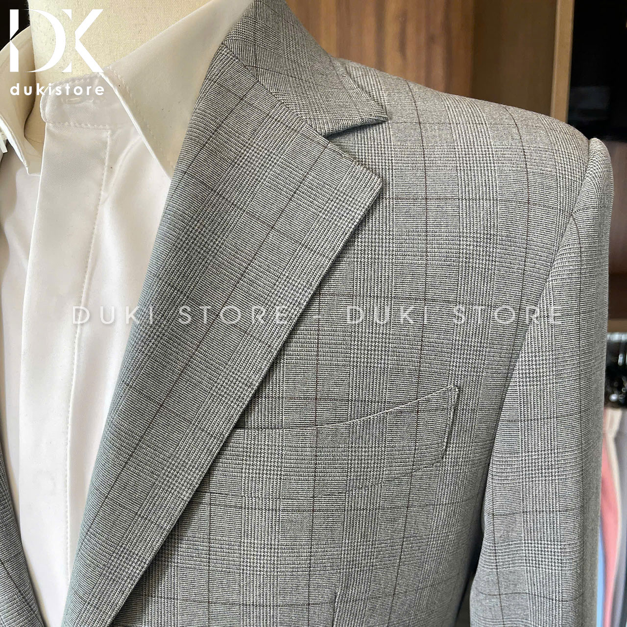 áo vest áo blazer nam màu ghi caro đẹp ao-vest-ao-blazer-nam-mau-ghi-caro-dep-ADK0055-7
